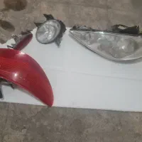 ۲چراغ جلو و ۲پرژکتور و چراغ خطر پژو 206|قطعات یدکی و لوازم جانبی|تهران, قزل قلعه|دیوار