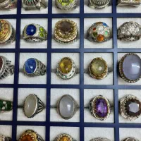 ۴۰عدد انگشتر نقره جواهری و کلکسیونی، فاخر|جواهرات|قوچان, |دیوار