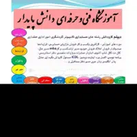 دیپلم آسان کار و دانش درآموزشگاه فنی و حرفه ای|خدمات آموزشی|پرند, فاز ۴|دیوار