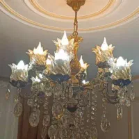 فروش وخرید آینه شمعدان برنجی لوستر برنز|لوستر و چراغ آویز|کرج, گلشهر|دیوار