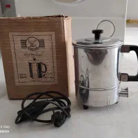 کتری برقی استیل ضخیم محکم قدیمی عتیقه با کارتن