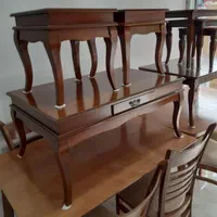 جلو مبلی و عسلی پایه چوبی