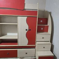 تخت دو طبقه کتابخانه میز کامپیوتر