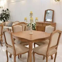 ست ناهارخوری فرانسوی راش در رنگبندی انتخابی|میز و صندلی غذاخوری|مشهد, شایه|دیوار