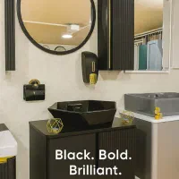 روشویی جادوی مشکی ماتِ اصیل، براقِ خیرهکنند