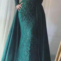 پیراهن مجلسی سنگدوزی مزون دوز