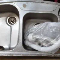 سینک توکار دو لگن چپ