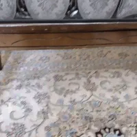 میز عسلی بزرگ چوب گردو منبت کاری