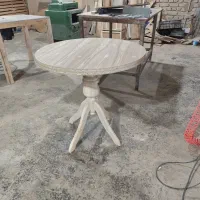 میز  دونفره پایه گلدانی قیمت تولید (روکش ملچ )