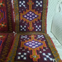 فرش دستباف رو صندلی ماشین|گلیم، جاجیم، گبه|نسیمشهر, |دیوار