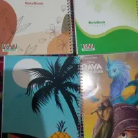 تعداد 250عدد دفتر ومقداری نوشت افزار افزار