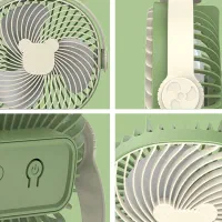 پنکه شارژی رومیزی مدل KLW-F9|پنکه و تصفیه‌کنندهٔ هوا|برازجان, |دیوار