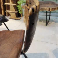 صندلی چوبی روستیک چوب گردو صندلی ناهارخوری خاص|میز و صندلی غذاخوری|مشهد, الهیه|دیوار