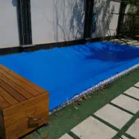 باکس ترموود با دستگاه جمع کننده روکش استخر