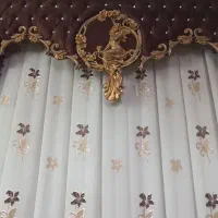 پرده سلطنتی با آستر و کتیبه|پرده، رانر، رومیزی|شیراز, شهرک گلها|دیوار