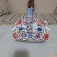 سبدگل چینی گلبرجسته تزئینی دکوری|صنایع دستی و سایر لوازم تزئینی|مشهد, آزادشهر|دیوار