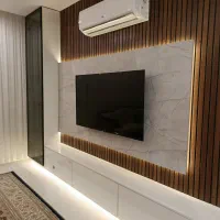 دکور تلویزیون تی وی وال ترمووال ماربل آینه بک لایت