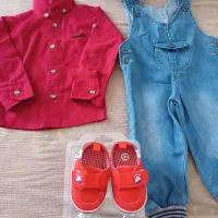 کفش اسپورت غنداق نوزاد پیرهن پسرانه|کفش و لباس بچه|شیراز, شیخ علی چوپان|دیوار