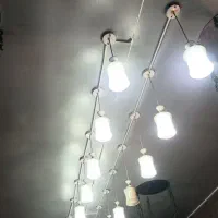 لوستر تکی آویز و سینک ظرفشویی