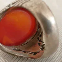 انگشتر عقیق مهردار به وزن تقریبی ۲۰ گرم