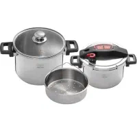 زودپز دو قلو کلیپسو پارس استیل ۴ لیتر و ۶ لیتر