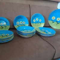 ظروف آشپزخانه ژاپنی و گل آفتابگردان و گل پنبه ای|ظروف سرو و پذیرایی|تهران, اوقاف|دیوار