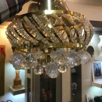 ۳ عدد لوستر کریستال نو|لوستر و چراغ آویز|یزد, |دیوار