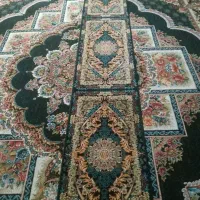 یک جفت کناره فرش سورمه ای