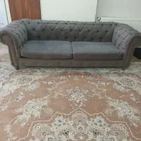 مبل راحتی ۵نفره طوسی چستر