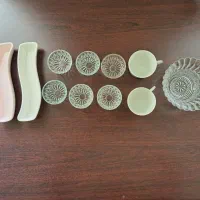 اردو خوری/ فنجان/قهوه خوری/قندان بلور/جا شمعی