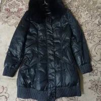 کاپشن ضد اب خارجی خزدارسرمه ای سایز۳۸