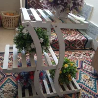 استند پی وی سی و گلدان