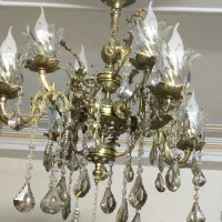 لوستر برنج ۴شاخه دوبل