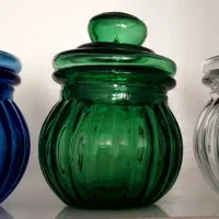 بانکه نقلی شیشه ای رنگی