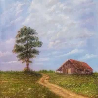 تابلو نقاشی منظره کار دست