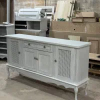 ست میز تلویزیون و آینه کنسول مدل ملچ|بوفه، ویترین، کنسول|تهران, نعمت‌آباد|دیوار