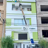 اجاره بالابر سبد دار وجرثقیل ۳ تن بصورت شبانه روزی