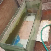 چهار عدد آکواریم بزرگ با پایه سه طبقه