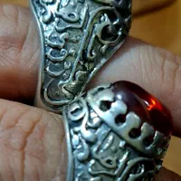 انگشترنقره 925 رکاب قدیمی اعلی یاعلی بن موسی الرضا|جواهرات|تهران, سبلان (لشگر)|دیوار