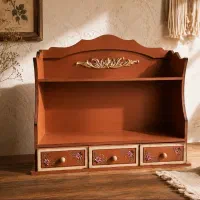 چوبی کافی بار جعبه دستمال ست سطل زباله