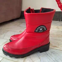 نیم بوت چرم زنانه