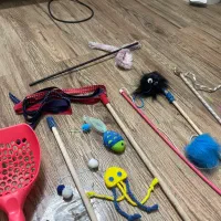 لوازم کامل بازی و لباس گربه