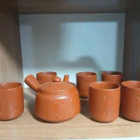 سرویس چای خوری دست‌ساز ژاپنی آکبند با جعبه|قوری، کتری، قهوه‌ساز دستی|تهران, نعمت‌آباد|دیوار