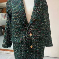 پالتو زنانه رنگ سبز زمردی