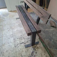 نیمکت فلز وچوب باغی|صندلی و نیمکت|اصفهان, شهرک زاینده رود|دیوار