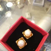گوشواره مروارید بدون وزن مروارید ۵/۸