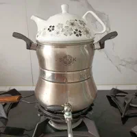 کتری قوری روگازی .تابلو۴قل. منظره .فرش ۳در۴طوسی