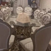 میز نهارخوری ۸ نفره استیل