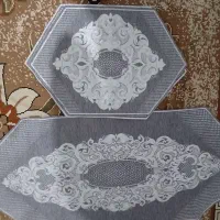رومیزی مخمل  ۴ تیکه