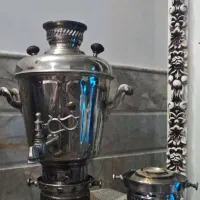 سماور نفتی برنجی قدیمی|سماور، چای‌ساز، قهوه‌ساز|آران و بیدگل, |دیوار